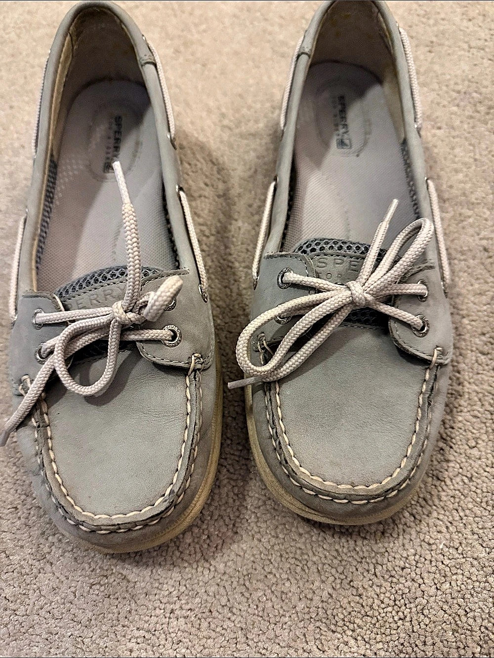 Sperry Angelfish Boat Shoe Women's Gray Lace-Up Shoes